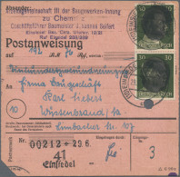 Deutschland Nach 1945: 1945/54, Umfangreicher Posten Briefe Und Ganzsachen, Dabe - Collections