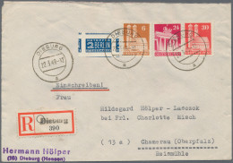 Deutschland Nach 1945: 1945/54, Umfassender Bestand Von Ca. 310 Belegen Inkl. Ei - Colecciones