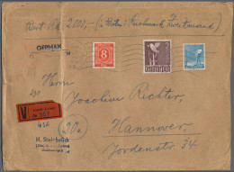 Deutschland Nach 1945: 1945/60 (ca.), Konvolut Von über 180 Belegen Und Briefstü - Colecciones