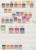 Deutschland Nach 1945: 1945-1949, Partie Postfrisch Bzw. Gestempelt In 4 Steckbü - Collections