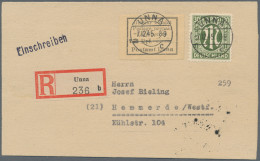 Deutsche Lokalausgaben Ab 1945: UNNA, 1945, 3-12 Pf. Gebührenzettel, Sauberes Lo - Sonstige & Ohne Zuordnung