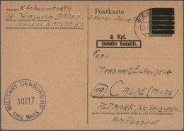 Alliierte Besetzung - Ganzsachen Aufbrauchsausgaben: 1945/1946, Vielseitige Samm - Lettres & Documents