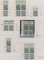 Alliierte Besetzung - Gemeinschaftsausgaben: 1946/1948, Druckerzeichen/Plattennu - Sonstige & Ohne Zuordnung