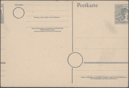 Alliierte Besetzung - Ganzsachen: 1946/1947, Partie Von Vier Markant Verschnitte - Other & Unclassified