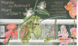 2015 Belgium Plant Or Animal Plants Insects Miniature Sheet Of 5  MNH @ BELOW FACE VALUE - Nuevos