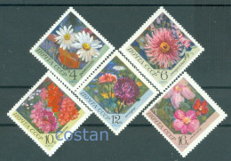 1970 Garden Flowers,Chamomile,Dahlia,Aster,Phlox,Clematis,Russia,3818,MNH - Nuevos