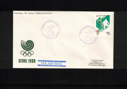 South Korea 1988 Olympic Games Seoul - Kwangju Mu Dung Stadion - Football Interesting Cover - Ete 1988: Séoul