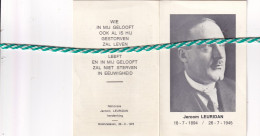 Jeroom Leuridan-Vandenbroucke, Oostvleteren 1894, Ieper 1945. Nationale Herdenking, Oostvleteren 1974.  Foto - Overlijden