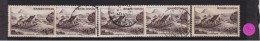 N° 843    5 Timbres   Oblitéré    France   Le Gerbier De Jonc Vivarais Date émission 1949 - Used Stamps
