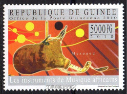 GUINEA 2010 - 1v - MNH - Africa Music Instruments - Mezoued - Musique, Muziek, Musik - Musikinstrumente - Musica - Muziek