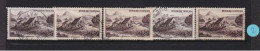 N° 843    5 Timbres   Oblitéré    France   Le Gerbier De Jonc Vivarais Date émission 1949 - Used Stamps