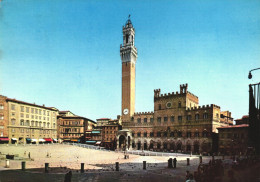 SIENA, TOSCANA, ARCHITECTURE, TOWER WITH CLOCK, SQUARE, ITALY, POSTCARD - Siena