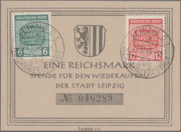 Sowjetische Zone: 1945/1948, Kleine Partie Von 10 Besseren Belegen Mit Einzel- U - Other & Unclassified