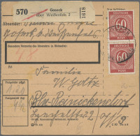 Sowjetische Zone: 1946/1947, Partie Von 56 Mit Kontrollrat/Ziffern Frankierten P - Other & Unclassified