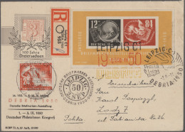 DDR: 1950/1958, Saubere Sammlungspartie Von 13 Briefen Und Karten, Dabei Debria- - Verzamelingen