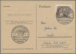 DDR: 1953/1965, Eindeutiger Schwerpunkt Bis 1955, Partie Von Ca. 196 Blanko-Kart - Verzamelingen