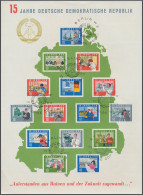 DDR: 1964, 15 Jahre DDR Großblock - 27 Exemplare: 22 Postfrisch, 4 ESST Und Eine - Collections