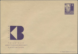 DDR - Privatganzsachen: 1952/1988, Saubere Sammlung Von 100 Privat-Ganzsachen (5 - Other & Unclassified