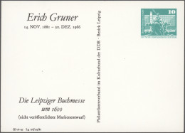 DDR - Privatganzsachen: 1975/1982, Privatganzsachenkarte 10 Pfg. Große Bauwerke - Autres & Non Classés