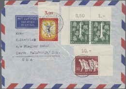 Bundesrepublik Und Berlin: 1949/60, Partie Von über 90 Belegen Und Wenigen Brief - Colecciones