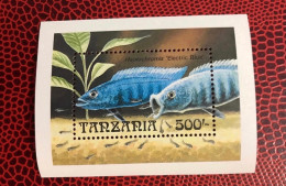 TANZANIE 1992 Bloc 1v Neuf MNH ** Mi 191 Pez Fish Peixe Fisch Pesce Poisson TANZANIA - Peces