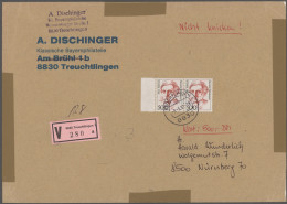 Bundesrepublik Und Berlin: 1952/1997, Sammlung Von 38 Großformatigen Briefen/Tel - Collections