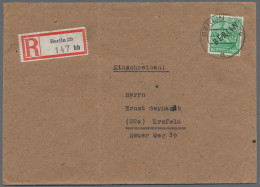 Berlin: 1948/1949, Aufdrucke, Partie Von Sieben Briefen Und Karten, Dabei 16 EF - Lettres & Documents