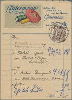 Berlin: 1948/1950, Partie Von Elf (meist Frankierten) Posteinlieferungsscheinen - Lettres & Documents