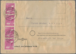Berlin: 1948/1973, Partie Von 17 Belegen Incl. Kontrollrat-Vorläufer/Zehnfach, B - Covers & Documents