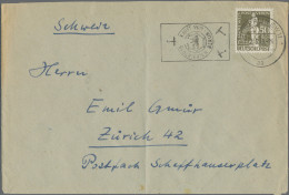 Berlin: 1949/1950, Partie Von Acht Briefen, Dabei 50 Pfg. Stephan Portogerechte - Brieven En Documenten