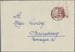 Berlin: 1949/1951, Partie Von Acht Briefen, Dabei 20 Pfg. Und 30 Pfg. Goethe Je - Covers & Documents