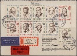 Berlin: 1955/1991, Partie Von Ca. 200 Briefen Und Karten In Netter Vielfalt, Dab - Covers & Documents