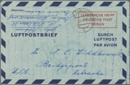 Berlin - Ganzsachen: 1948/1957, Luftpostganzsachen, Saubere Partie Von 16 Meist - Other & Unclassified