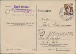 Französische Zone: 1945/1949, Posten Mit Ca. 90 Briefen, Karten Und Ganzsachen M - Autres & Non Classés