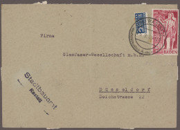 Französische Zone: 1947/1949, Partie Von Ca. 128 Briefen Und Karten, Dabei Nette - Other & Unclassified