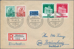 Bizone: 1948, "Berlin-Hilfe", Interessante Partie Von 17 Belegen Ausschließlich - Otros & Sin Clasificación