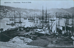 Cs478 Cartolina Fotografica Genova Citta' Panorama Porto E' Citta' - Genova (Genoa)