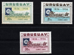 Uruguay +C173-75 Stamp Of 1856 And Stagecoach 1st Postage Stamps Of Uruguay MNH - Uruguay