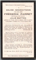 Bidprentje Ieper - Parret Frederik (1837-1914) - Andachtsbilder