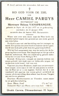 Bidprentje Ieper - Paruys Camiel (1877-1954) - Andachtsbilder