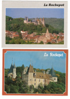 LA ROCHEPOT (21) - Vue Générale Et Le Château (2 Cartes) - Andere & Zonder Classificatie