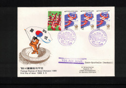 South Korea 1988 Olympic Games Seoul - Suwon Sport Hall - Handball Interesting Cover - Zomer 1988: Seoel