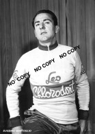 PHOTO CYCLISME REENFORCE GRAND QUALITÉ ( NO CARTE ), EUGENIO BERTOGLIO TEAM LEO CHLORODONT 1955 - Radsport