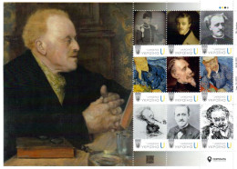Ukraine 2022, Medicine, Homeopathy, Doctor Paul Gachet, Painting Vincent Van Gogh, Sheetlet Of 9v - Ucrania