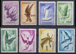 TURQUIA 1961 - TURKEY - AVES - PAJAROS - YVERT AEREOS 39/46** - Unused Stamps