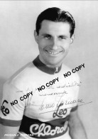 PHOTO CYCLISME REENFORCE GRAND QUALITÉ ( NO CARTE ), PASQUALE FORNARA TEAM LEO CHLORODONT 1955 - Wielrennen