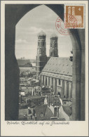 Bizone: 1949/1953, Bauten, Partie Von Sieben Maximumkarten Mit Frauenkirche (5, - Sonstige & Ohne Zuordnung