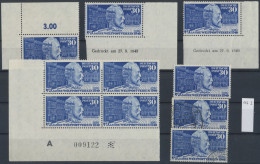 Bundesrepublik Deutschland: 1949, 75 Jahre UPU, Nette Spezialpartie 30 Pf Stepha - Collections