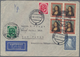 Bundesrepublik Deutschland: 1950/64, Umfangreicher Briefposten überwiegend Mit F - Sammlungen