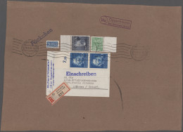 Bundesrepublik Deutschland: 1953, Partie Von Sieben Doppelt Verwendeten R-Päckch - Sammlungen